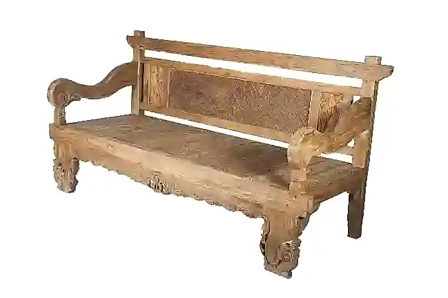 Resim LABİRENT EL OYMASI TEAK BANK