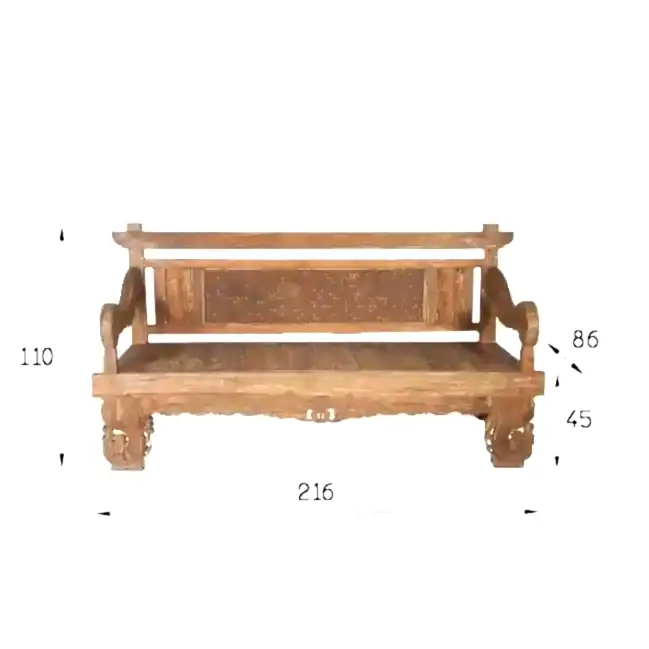 Resim LABİRENT EL OYMASI TEAK BANK