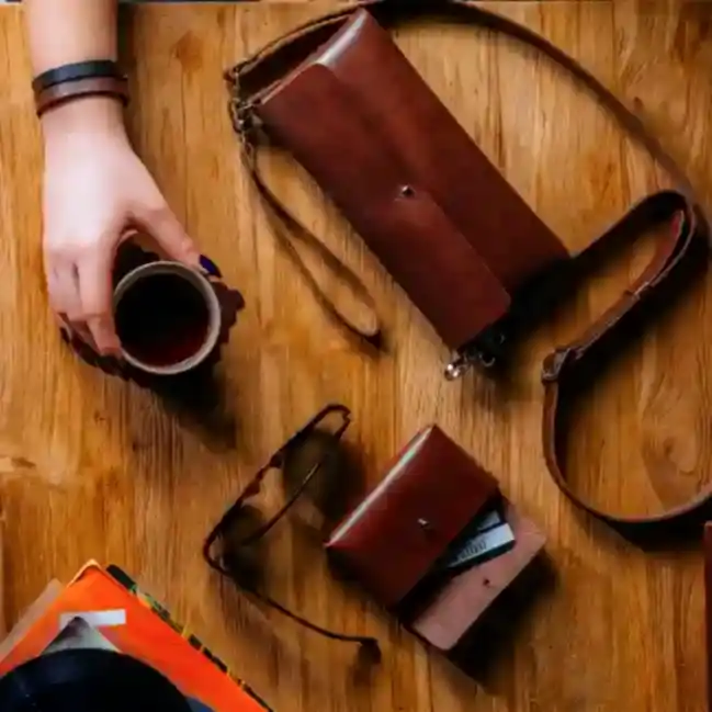 Resim KAHVE ASKILI CHIC PORTFÖY